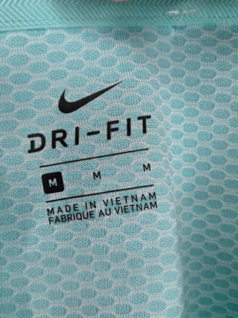 Nike Dri-FIT Light Aqua Quarter-Zip Performance Top Women's Medium #34 - Picture 4 of 6